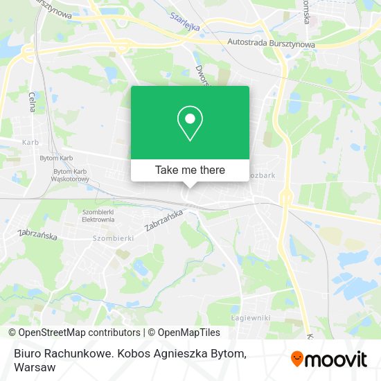 Biuro Rachunkowe. Kobos Agnieszka Bytom map