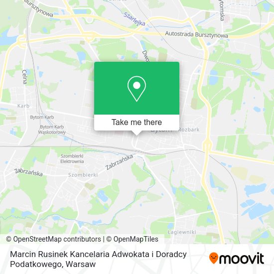 Marcin Rusinek Kancelaria Adwokata i Doradcy Podatkowego map