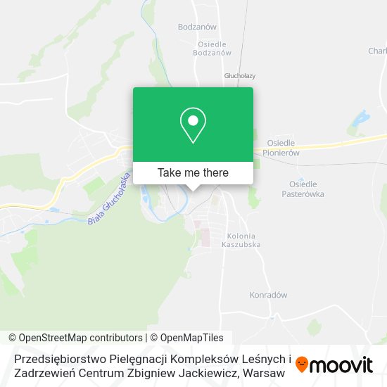 Przedsiębiorstwo Pielęgnacji Kompleksów Leśnych i Zadrzewień Centrum Zbigniew Jackiewicz map