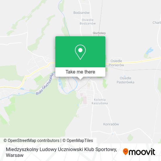 Miedzyszkolny Ludowy Uczniowski Klub Sportowy map