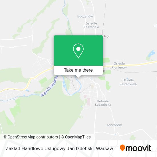 Zaklad Handlowo Uslugowy Jan Izdebski map