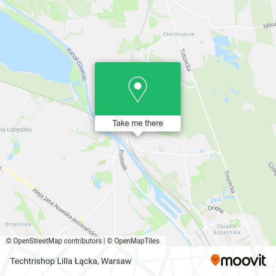 Techtrishop Lilla Łącka map