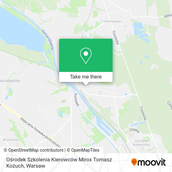 Ośrodek Szkolenia Kierowców Mirox Tomasz Kożuch map