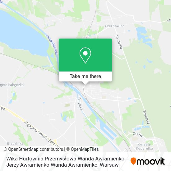 Wika Hurtownia Przemysłowa Wanda Awramienko Jerzy Awramienko Wanda Awramienko map