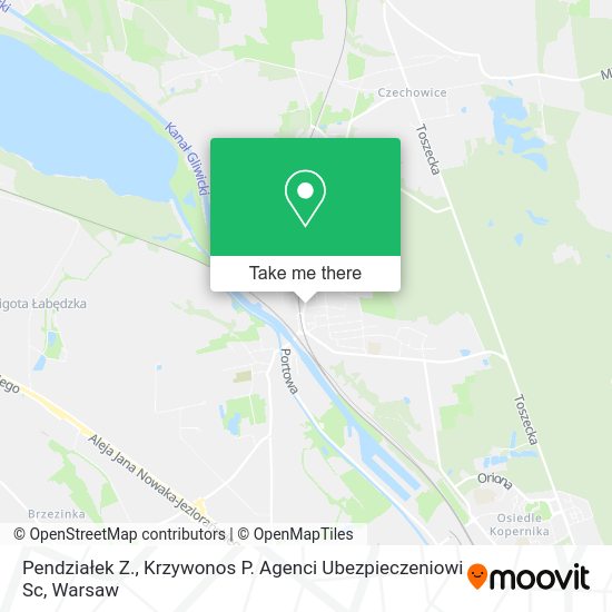 Pendziałek Z., Krzywonos P. Agenci Ubezpieczeniowi Sc map