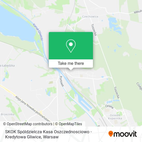 Карта SKOK Spóldzielcza Kasa Oszczednosciowo - Kredytowa Gliwice