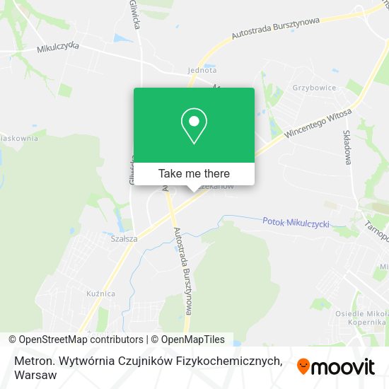 Metron. Wytwórnia Czujników Fizykochemicznych map