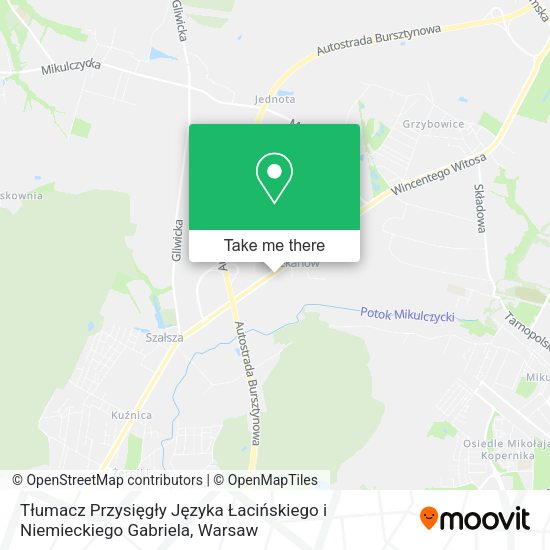 Tłumacz Przysięgły Języka Łacińskiego i Niemieckiego Gabriela map