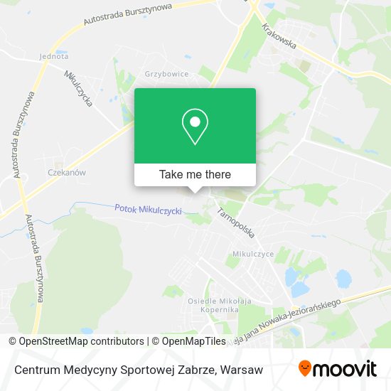 Centrum Medycyny Sportowej Zabrze map