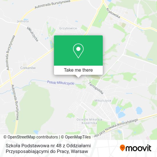 Szkoła Podstawowa nr 48 z Oddziałami Przysposabiającymi do Pracy map