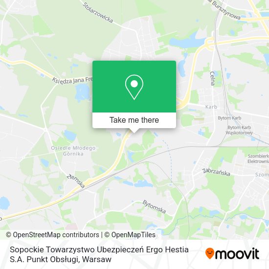 Sopockie Towarzystwo Ubezpieczeń Ergo Hestia S.A. Punkt Obsługi map