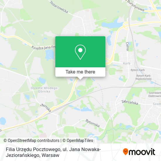 Filia Urzędu Pocztowego, ul. Jana Nowaka-Jeziorańskiego map