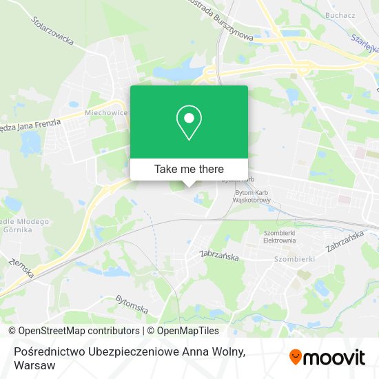 Pośrednictwo Ubezpieczeniowe Anna Wolny map