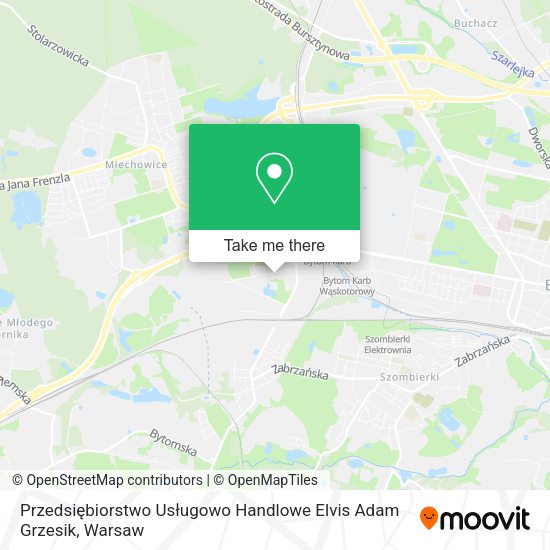 Przedsiębiorstwo Usługowo Handlowe Elvis Adam Grzesik map