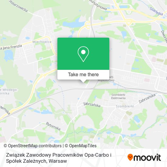 Związek Zawodowy Pracowników Opa-Carbo i Spółek Zależnych map