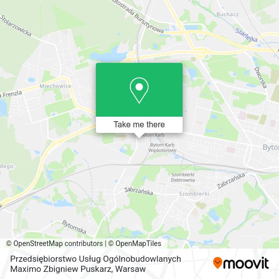 Карта Przedsiębiorstwo Usług Ogólnobudowlanych Maximo Zbigniew Puskarz