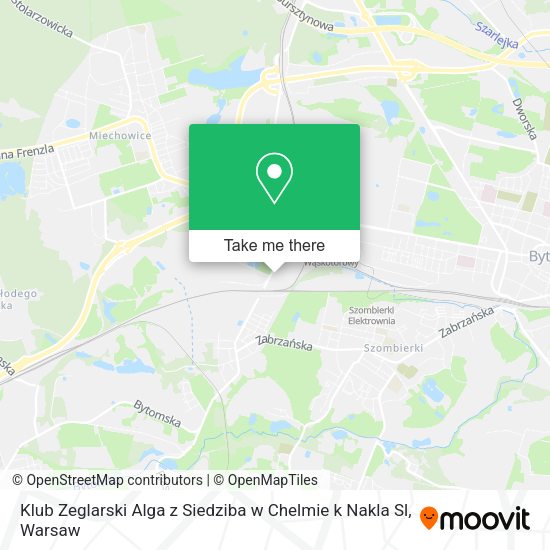 Klub Zeglarski Alga z Siedziba w Chelmie k Nakla Sl map