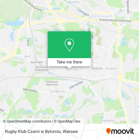 Rugby Klub Czarni w Bytomiu map