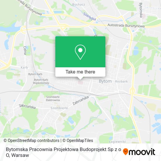 Bytomska Pracownia Projektowa Budoprojekt Sp z o O map