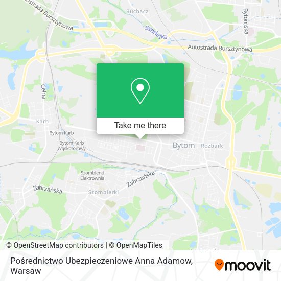 Pośrednictwo Ubezpieczeniowe Anna Adamow map