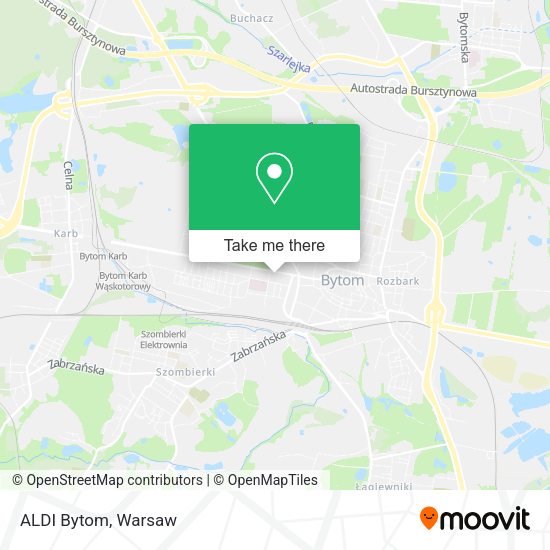 ALDI Bytom map