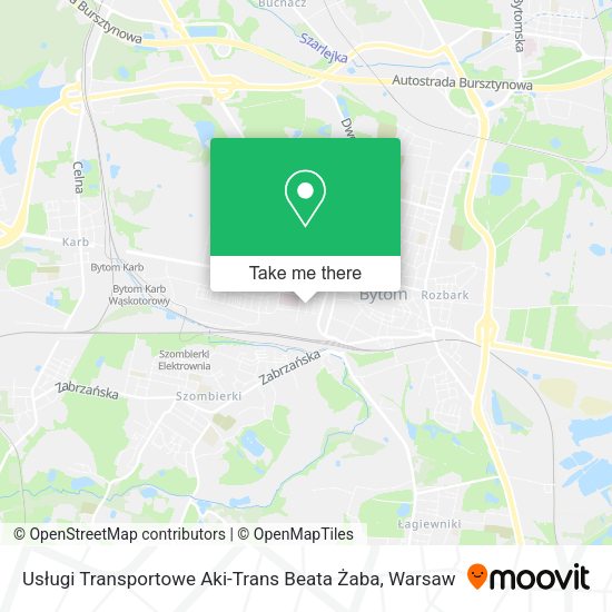 Usługi Transportowe Aki-Trans Beata Żaba map