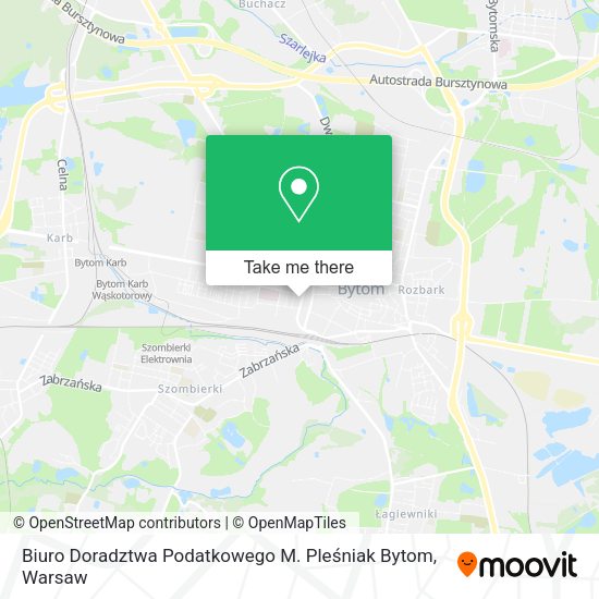 Biuro Doradztwa Podatkowego M. Pleśniak Bytom map