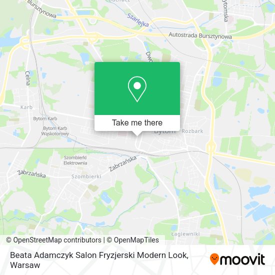 Beata Adamczyk Salon Fryzjerski Modern Look map