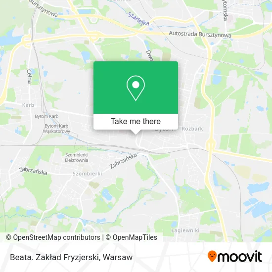 Beata. Zakład Fryzjerski map