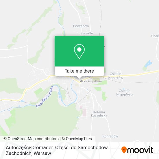 Autoczęści-Dromader. Części do Samochodów Zachodnich map