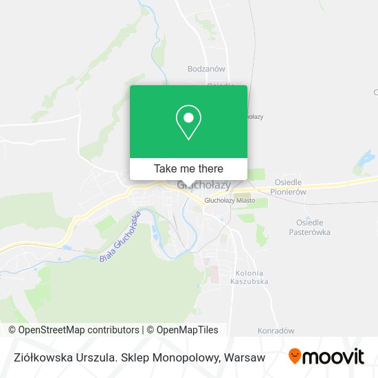 Ziółkowska Urszula. Sklep Monopolowy map