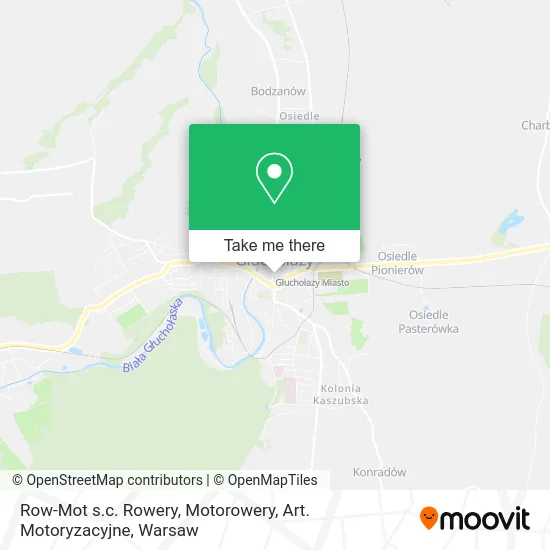 Карта Row-Mot s.c. Rowery, Motorowery, Art. Motoryzacyjne