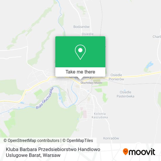 Kluba Barbara Przedsiebiorstwo Handlowo Uslugowe Barat map