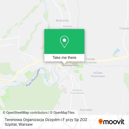 Terenowa Organizacja Ozzpdm i F przy Sp ZOZ Szpital map