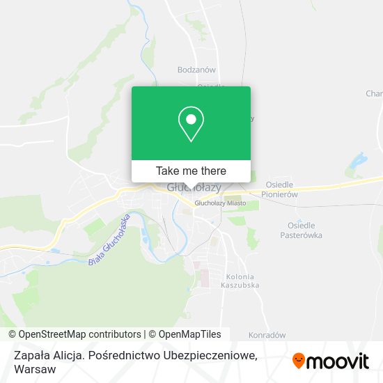 Zapała Alicja. Pośrednictwo Ubezpieczeniowe map