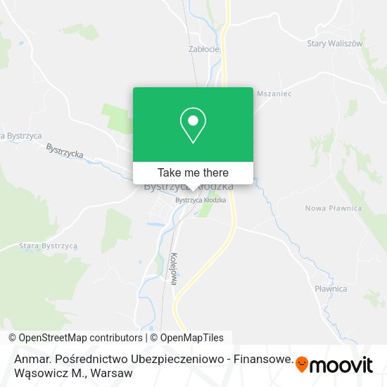 Anmar. Pośrednictwo Ubezpieczeniowo - Finansowe. Wąsowicz M. map