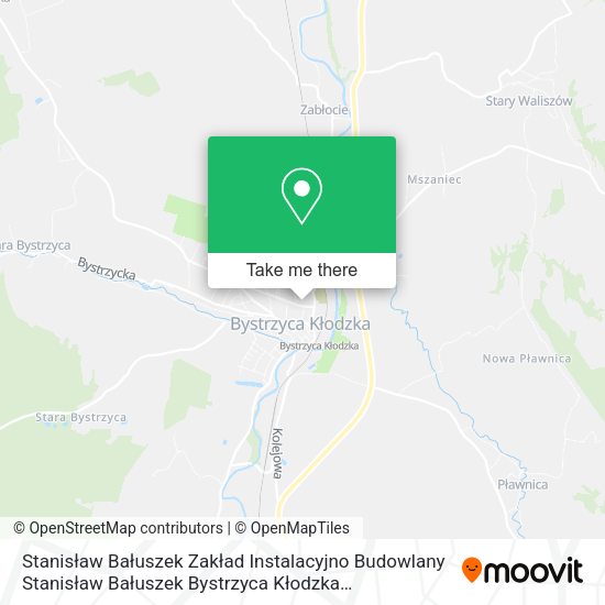 Stanisław Bałuszek Zakład Instalacyjno Budowlany Stanisław Bałuszek Bystrzyca Kłodzka Sempołowskiej map