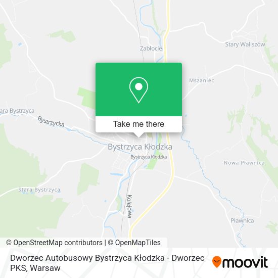 Dworzec Autobusowy Bystrzyca Kłodzka - Dworzec PKS map