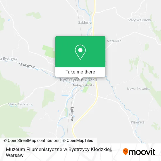 Карта Muzeum Filumenistyczne w Bystrzycy Kłodzkiej