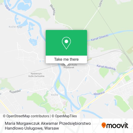 Maria Morgawczuk Akwamar Przedsiębiorstwo Handlowo Usługowe map