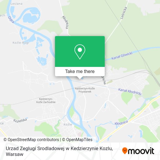 Urzad Zeglugi Srodladowej w Kedzierzynie Kozlu map