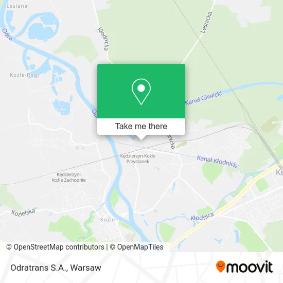 Карта Odratrans S.A.