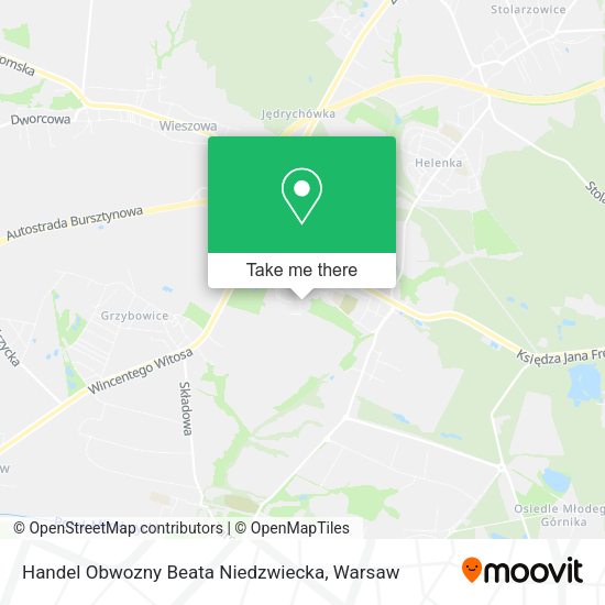 Handel Obwozny Beata Niedzwiecka map