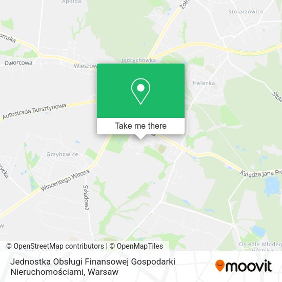 Jednostka Obsługi Finansowej Gospodarki Nieruchomościami map