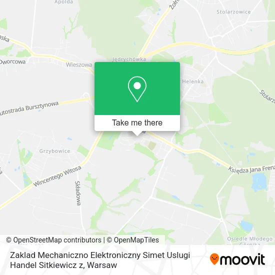 Карта Zaklad Mechaniczno Elektroniczny Simet Uslugi Handel Sitkiewicz z
