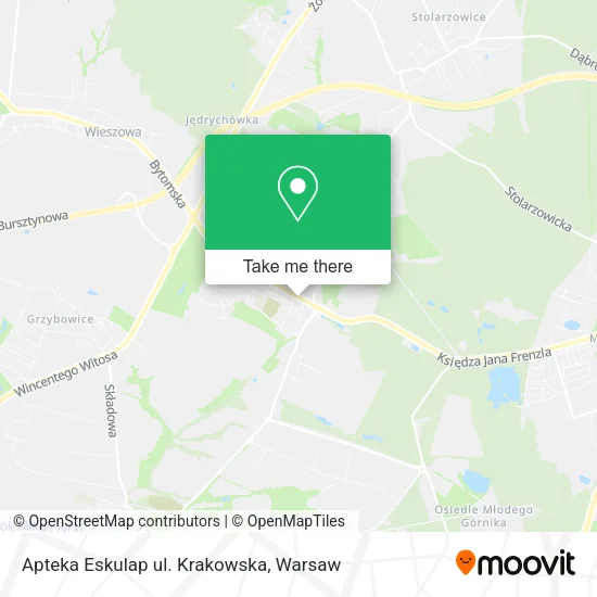 Карта Apteka Eskulap ul. Krakowska