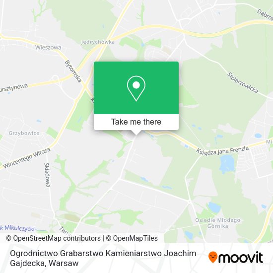 Ogrodnictwo Grabarstwo Kamieniarstwo Joachim Gajdecka map