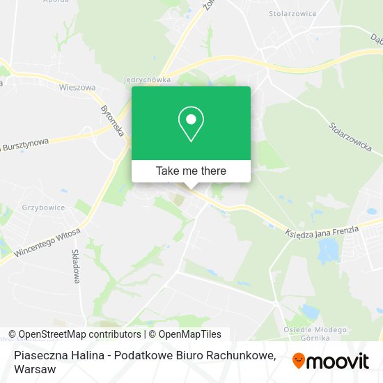 Piaseczna Halina - Podatkowe Biuro Rachunkowe map