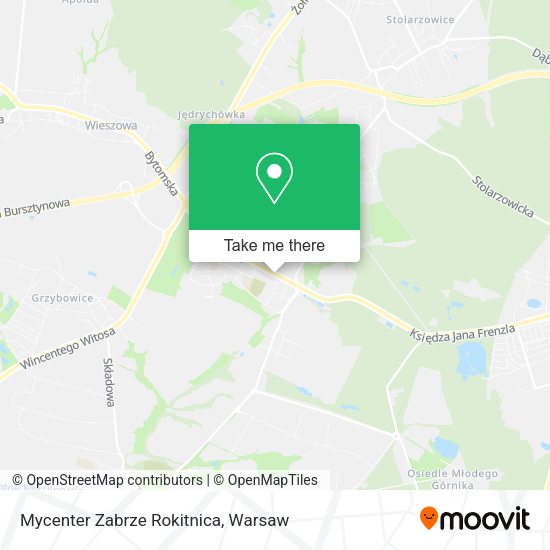 Mycenter Zabrze Rokitnica map