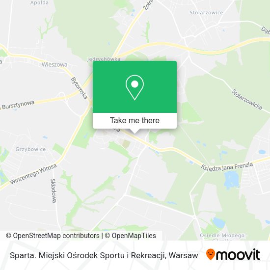 Sparta. Miejski Ośrodek Sportu i Rekreacji map